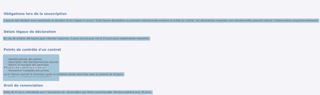 Droits et devoirs des assurés