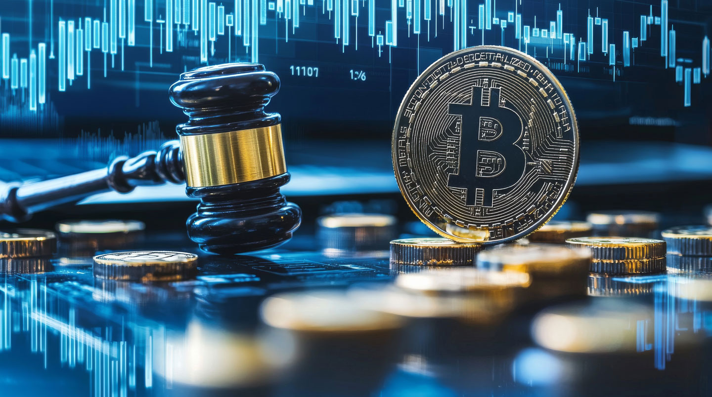 Chaîne de blocs protégée par un bouclier, symbolisant la régulation des cryptoactifs en Europe.